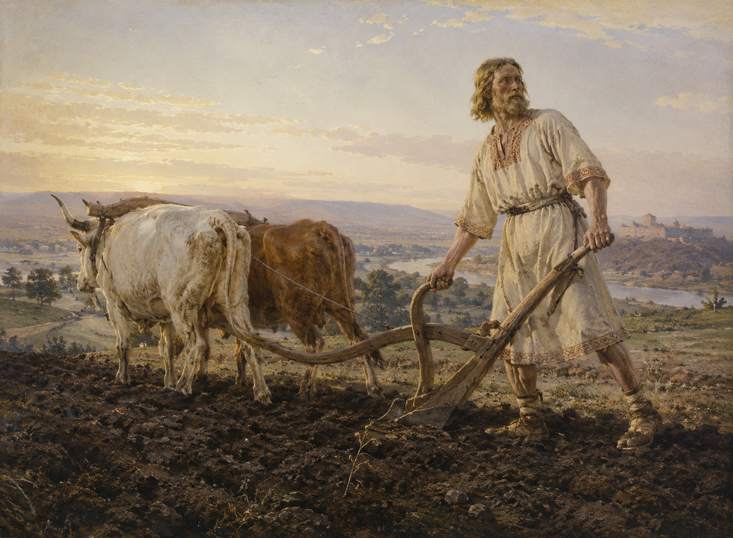 Mikoláš Aleš — Přemysl Oráč (1879)